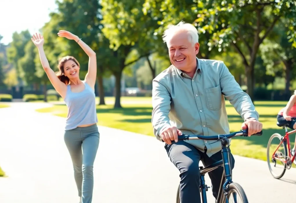 Person performing gentle stretching exercises for joint health and mobility
