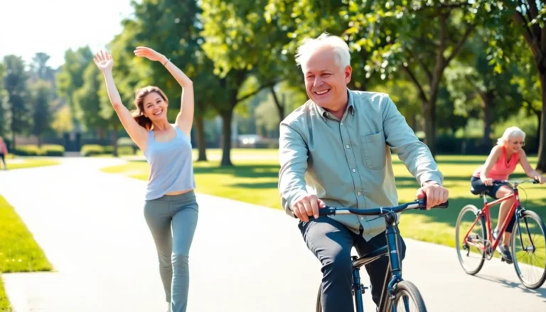 Person performing gentle stretching exercises for joint health and mobility