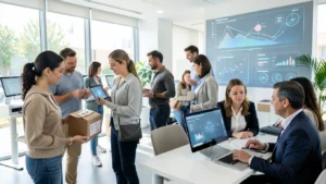 AI technology analyzing customer feedback and personalizing digital experiences
