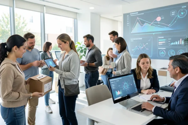 AI technology analyzing customer feedback and personalizing digital experiences